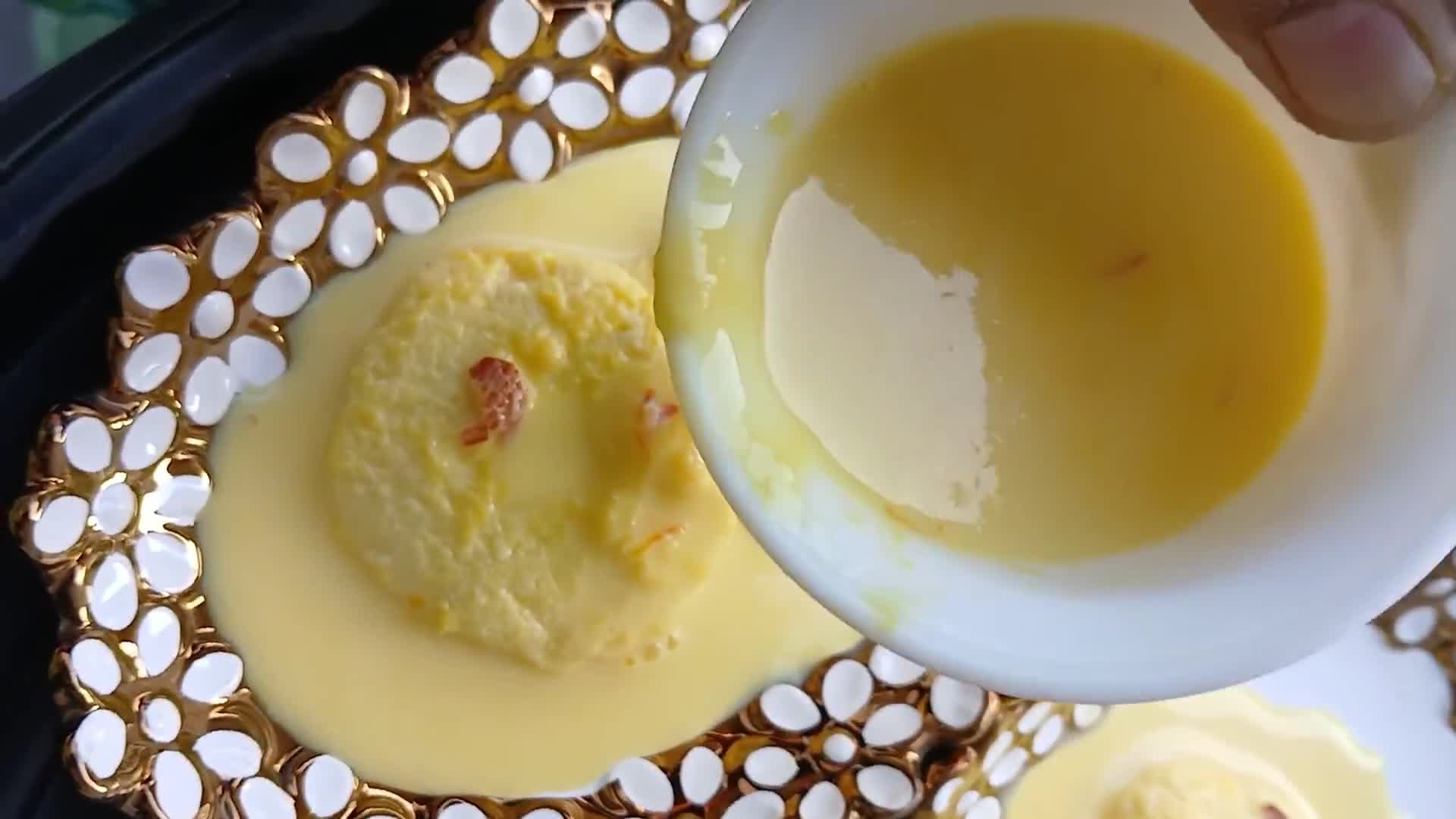 A picture of step 14 of Basant special Rasmalai.