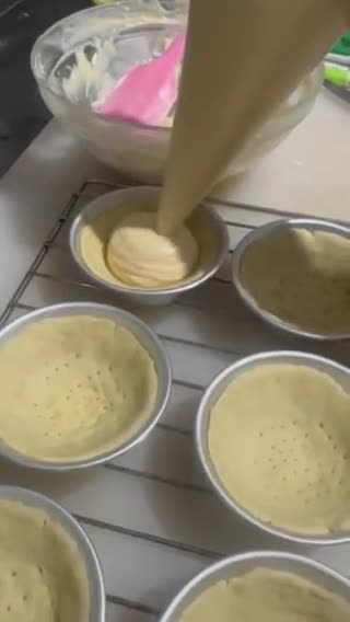 Foto langkah ke 8 dari resep Hokkaido cheese tart ala fe.