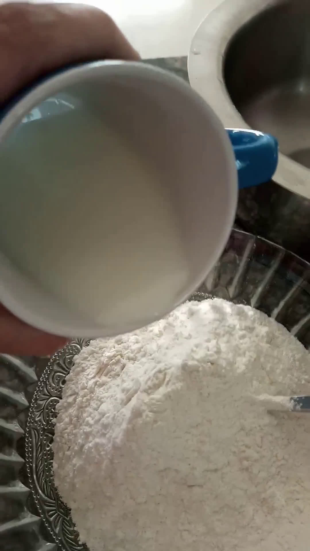 A picture of step 2 of Waffle with Ice cream.