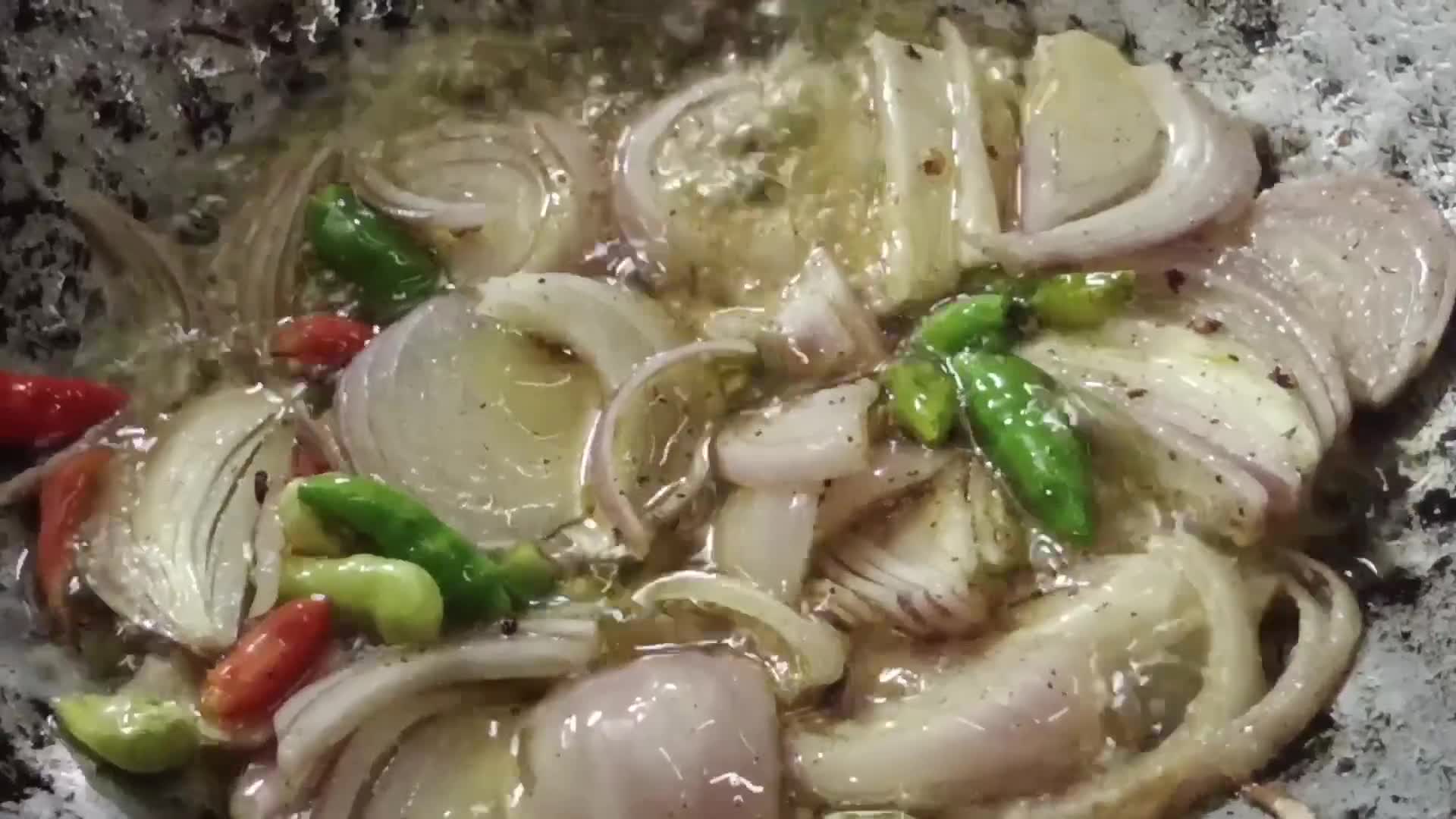 Gambar langkah 2 resipi 2:11:23 - Kentang goreng bersos tiram.