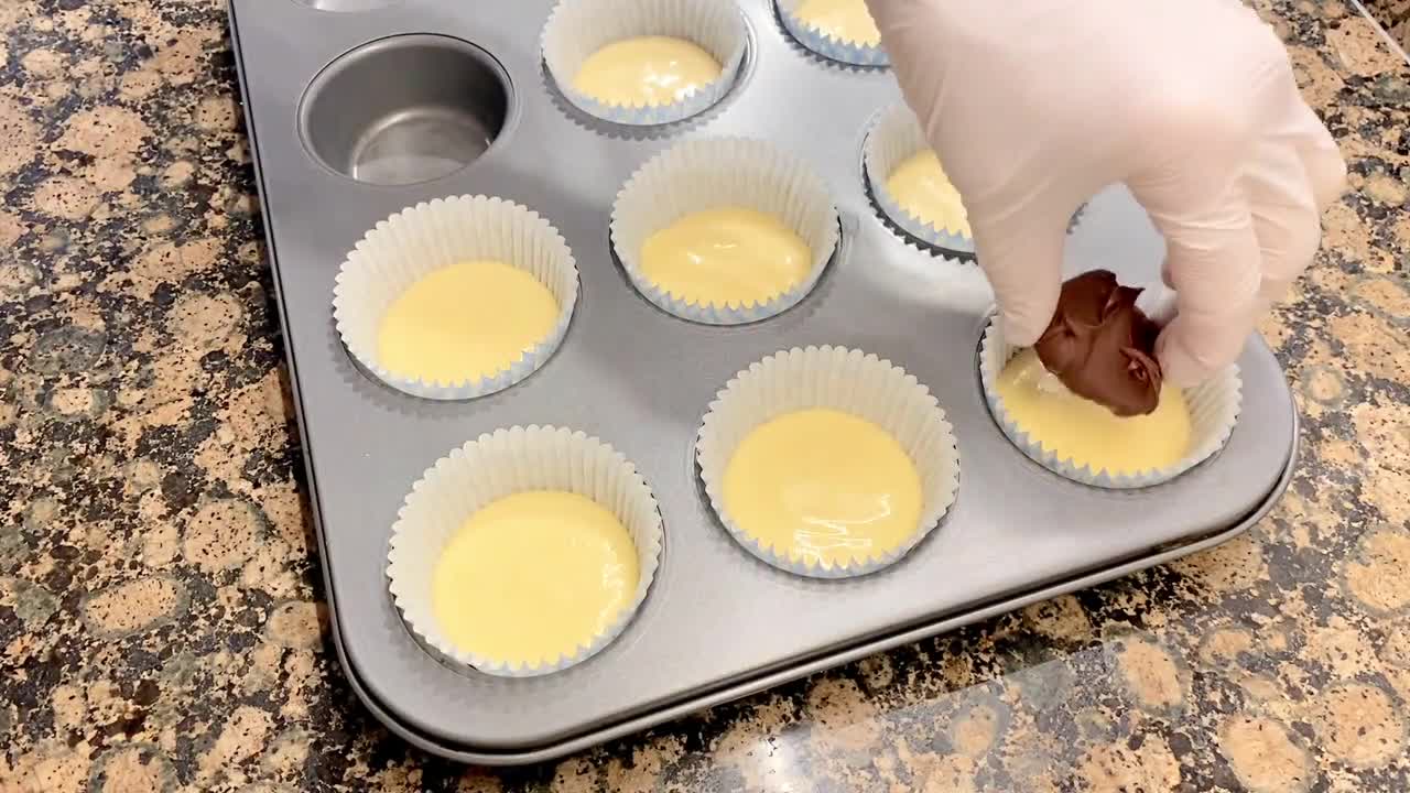 Foto del paso 6 de la receta: Muffins corazón de Nutella (Nutella heart Muffins) “Gluten Free”