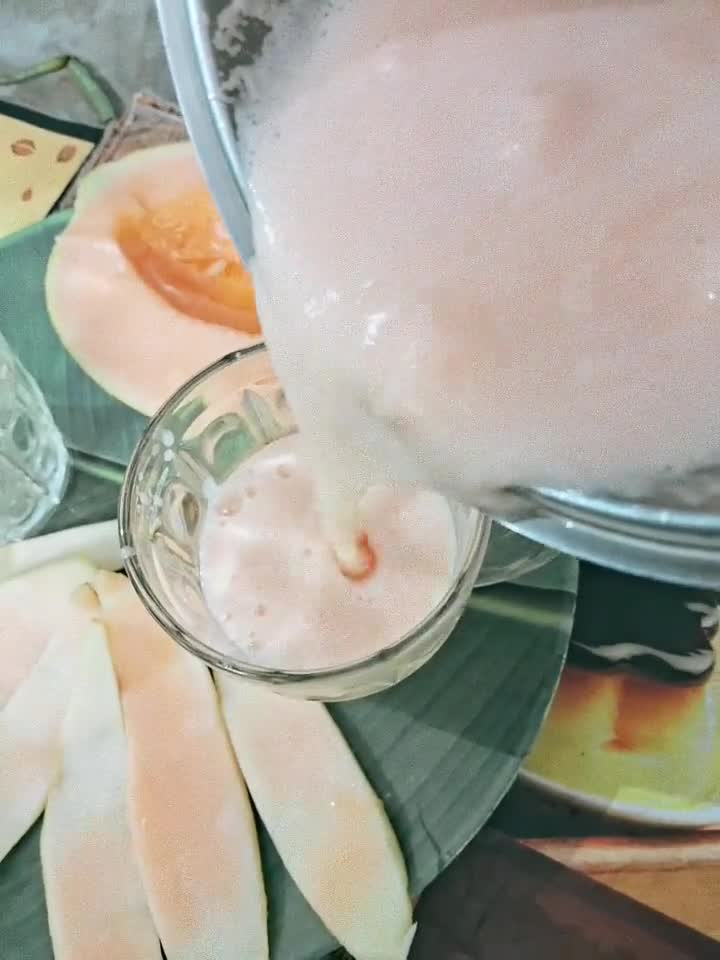 A picture of step 5 of Musk Melon🍈and lemon juice (Kharbuj sharbat recipe).