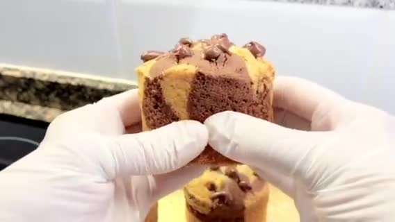 Foto del paso 13 de la receta: Pastelitos marmolados con crema de chocolate