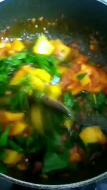 आलू पालक की सब्जी रेसिपी चरण 4 फोटो