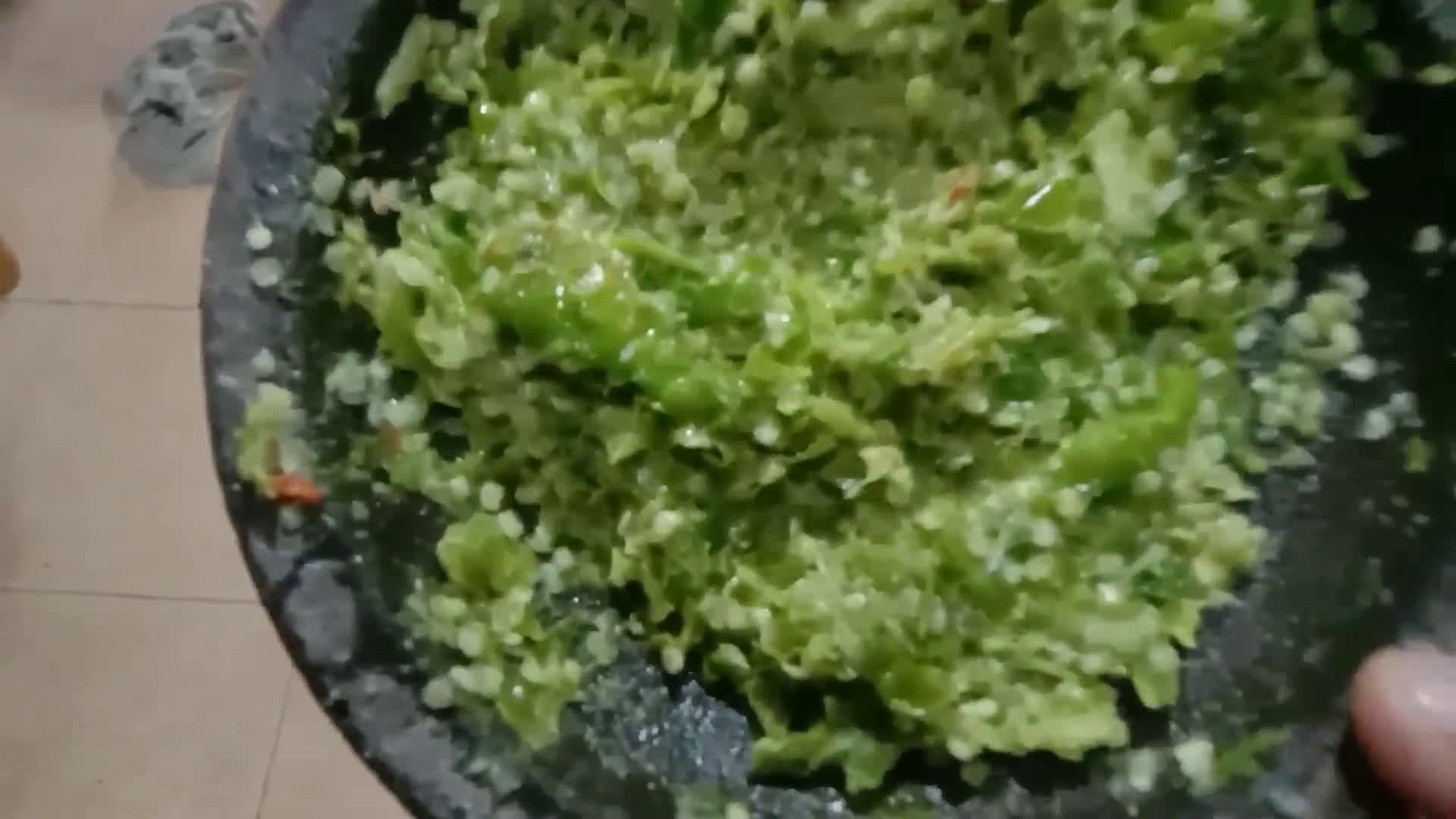 Foto langkah ke 7 dari resep Sambal rawit ijo jos gandos.