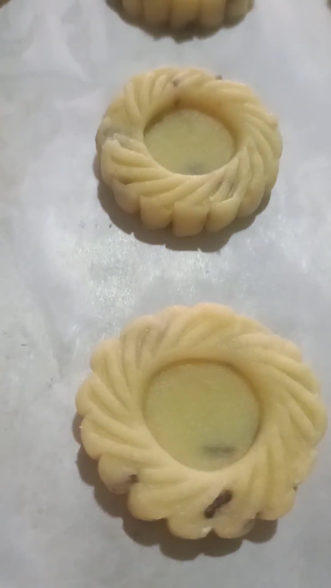Gambar langkah 5 resipi Biskut Tart Nutella.