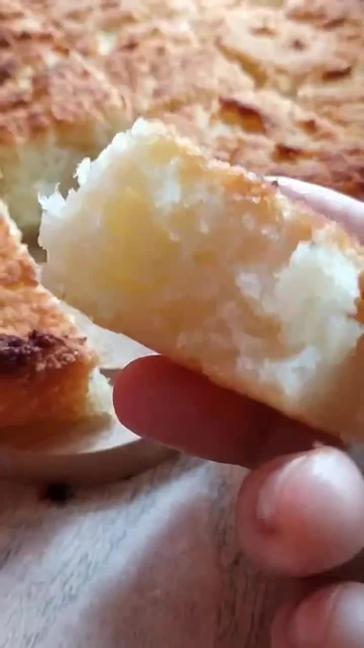 Gambar langkah 3 resipi Bingka ubi kayu.