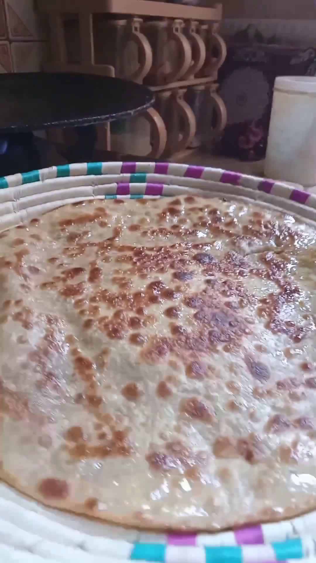 A picture of step 8 of Mooli k parathay.