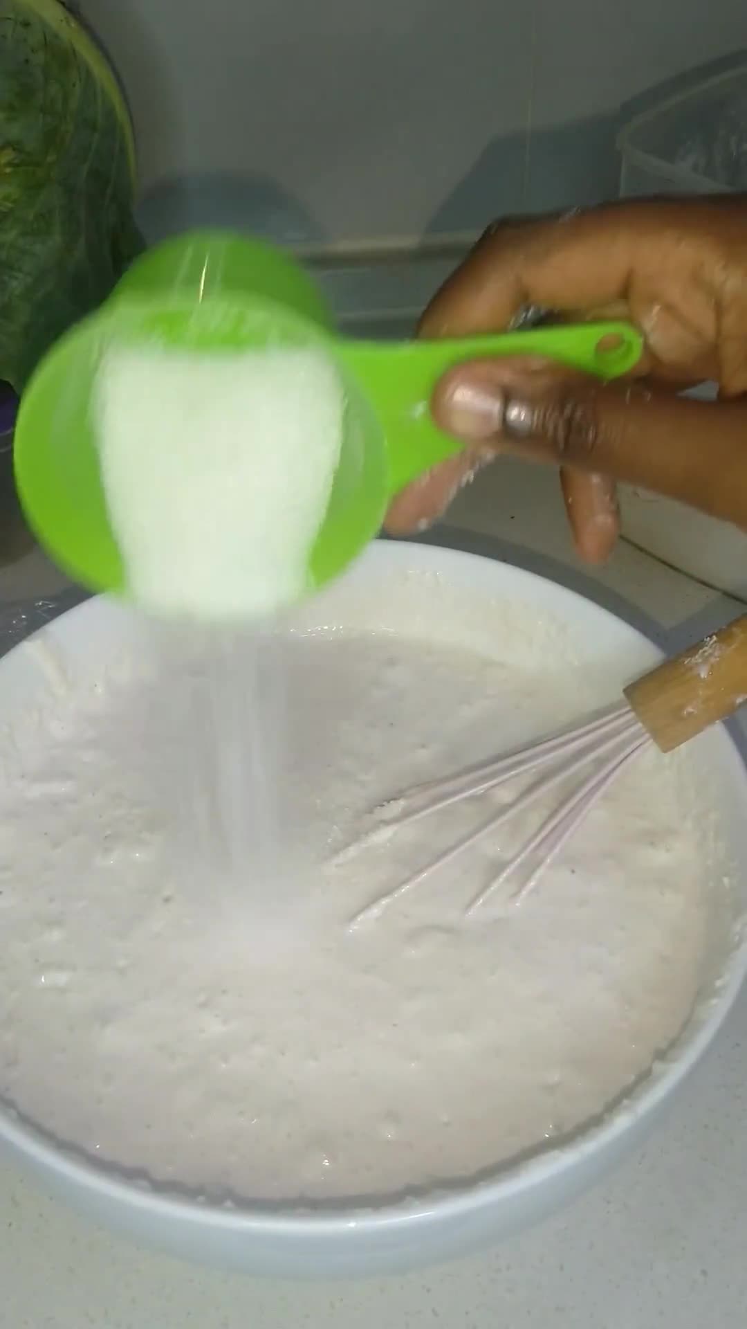 A picture of step 12 of Masa also known as waina.