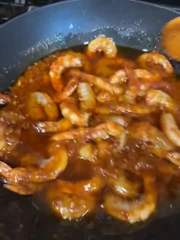 A picture of step 3 of Gambas Al Ajillo.