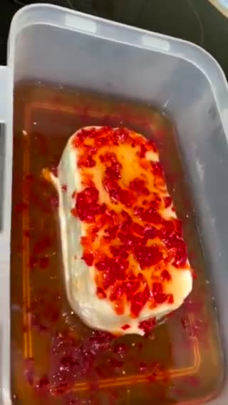 Foto del paso 5 de la receta: Arlequín o queso crema con confitura de pimiento