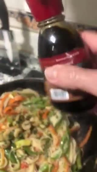 Foto del paso 11 de la receta: Wok fideos chinos con gambas y verduras