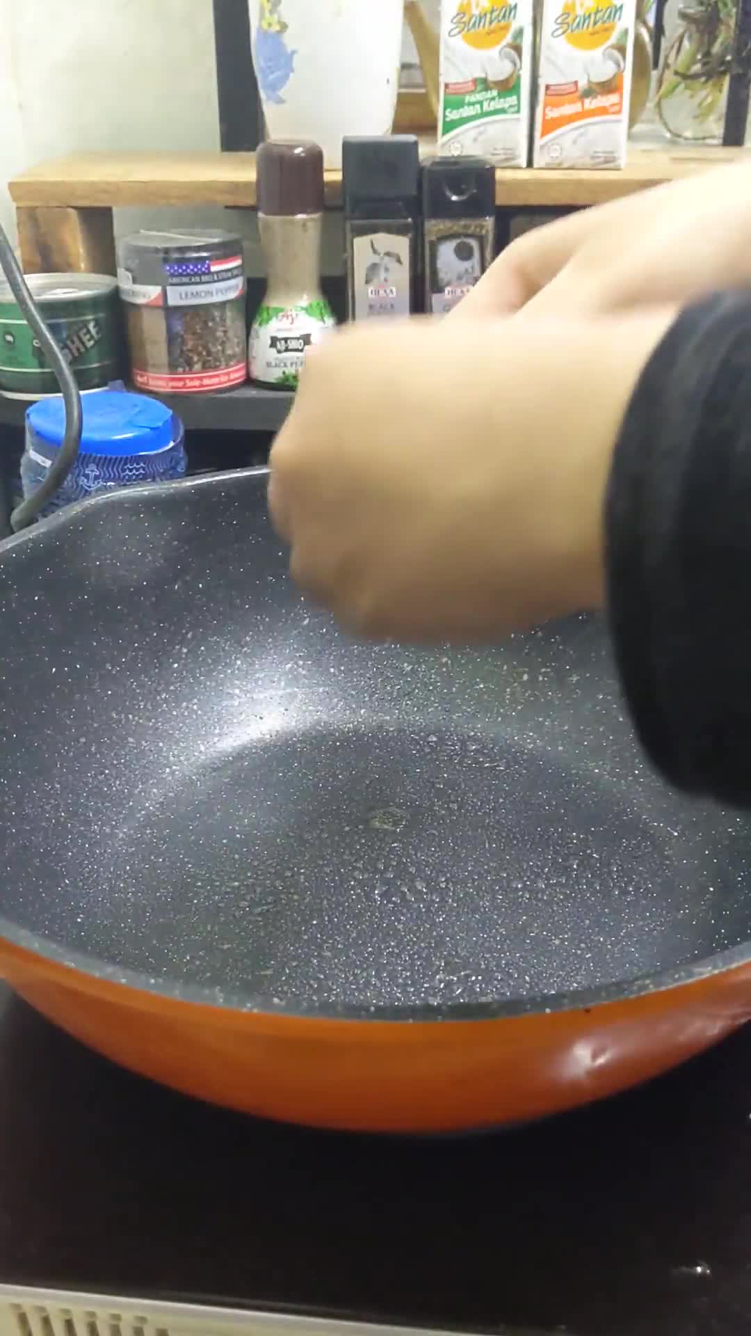 Gambar langkah 1 resipi Telur Khurasan.