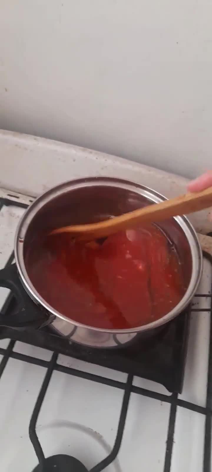 Foto del paso 4 de la receta: Arroz con salsa de tomate y Pollo a la crema ❤