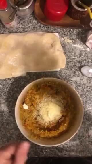 Foto del paso 3 de la receta: Sorrentinos caseros, relleno berenjenas 🍆 asadas