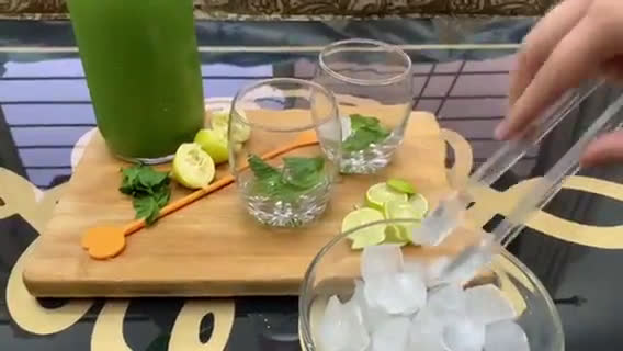 A picture of step 4 of Cucumber Ginger Mint Augua-fresca.