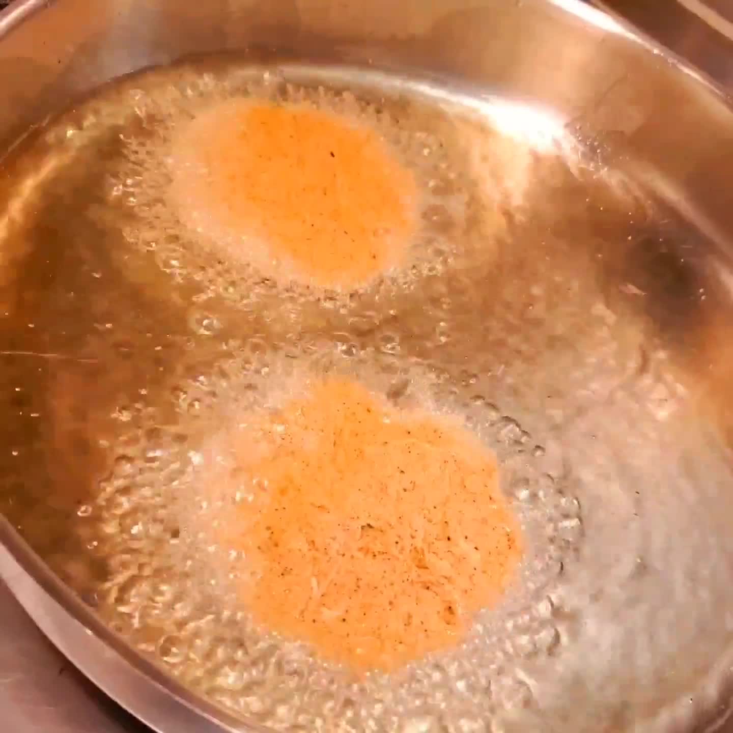 A picture of step 4 of It's a what? It's red corn masa and chicken together and made into a tortilla. It's A Chick-A-Tilla!.