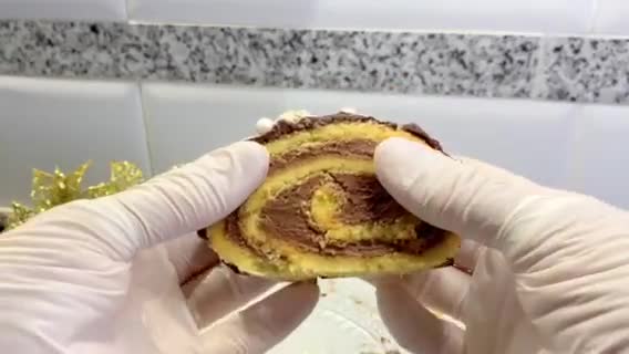 Foto del paso 17 de la receta: Brazo de gitano relleno con queso mascarpone y Nutella