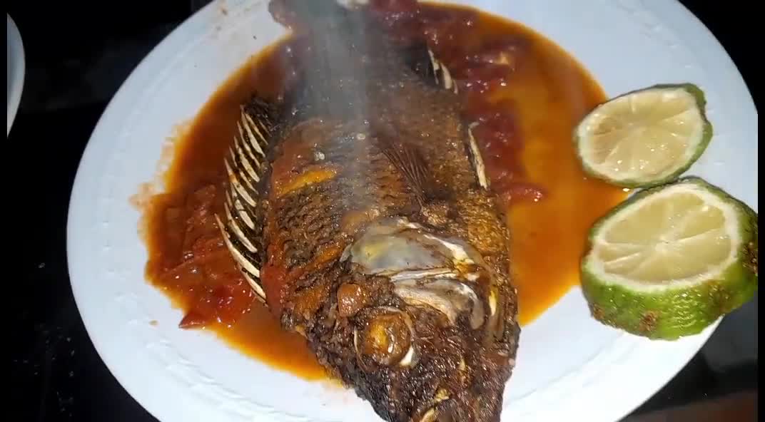 A picture of step 8 of Wet Whole fish.