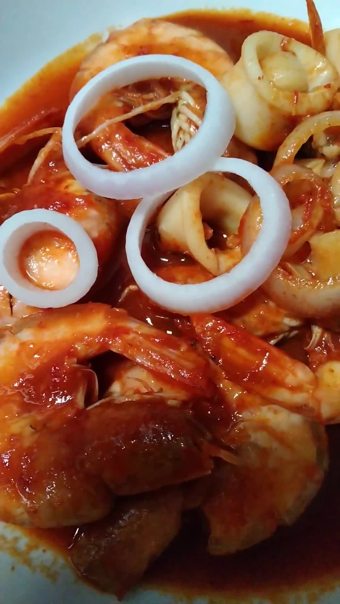 Gambar langkah 3 resipi Sambal Udang dan Sotong.