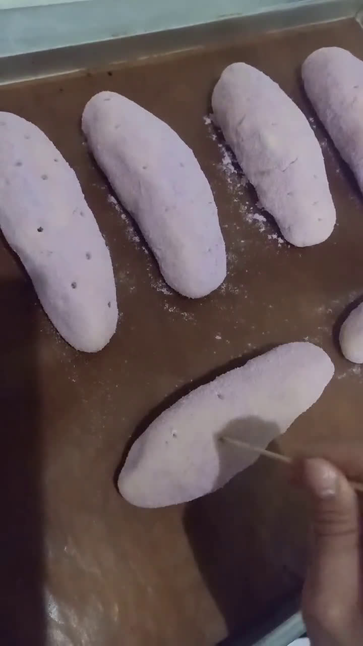 Foto langkah ke 5 dari resep Korean Sweet Potato Mochi Bread.