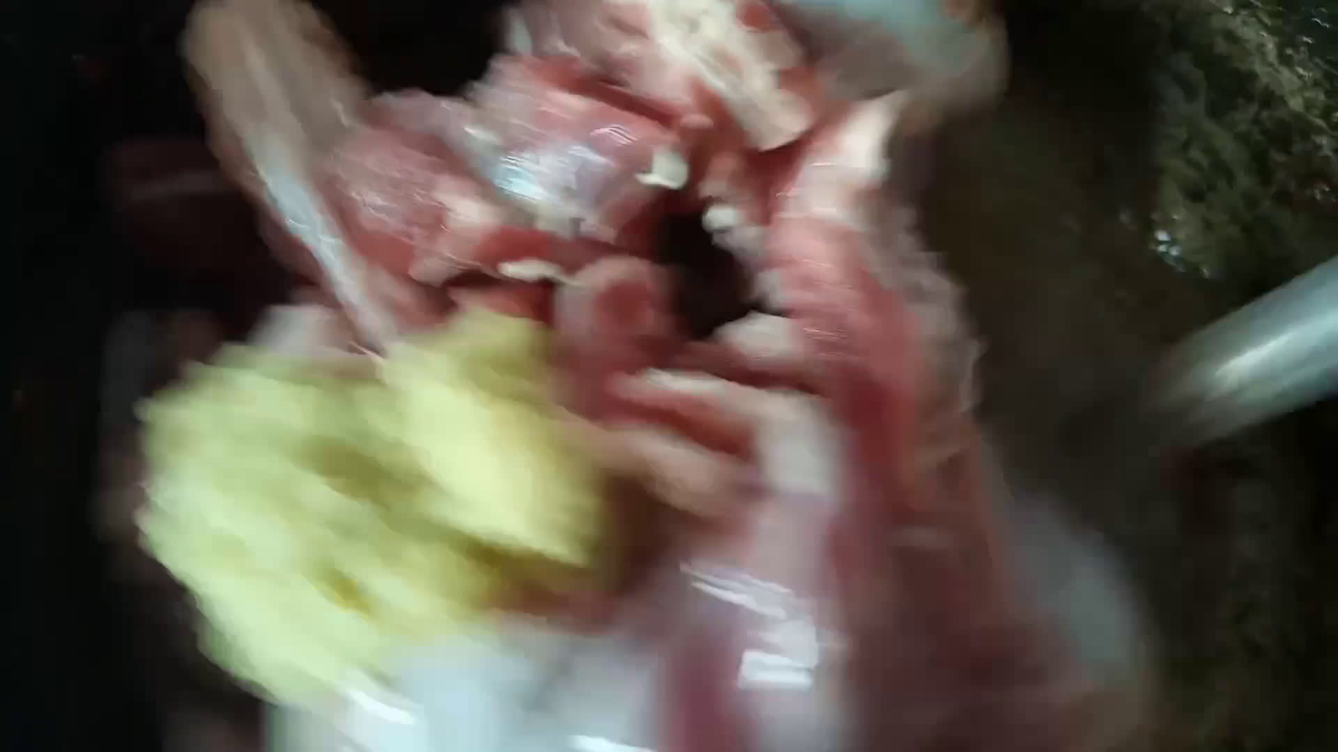 A picture of step 2 of Mutton Badami qorma.