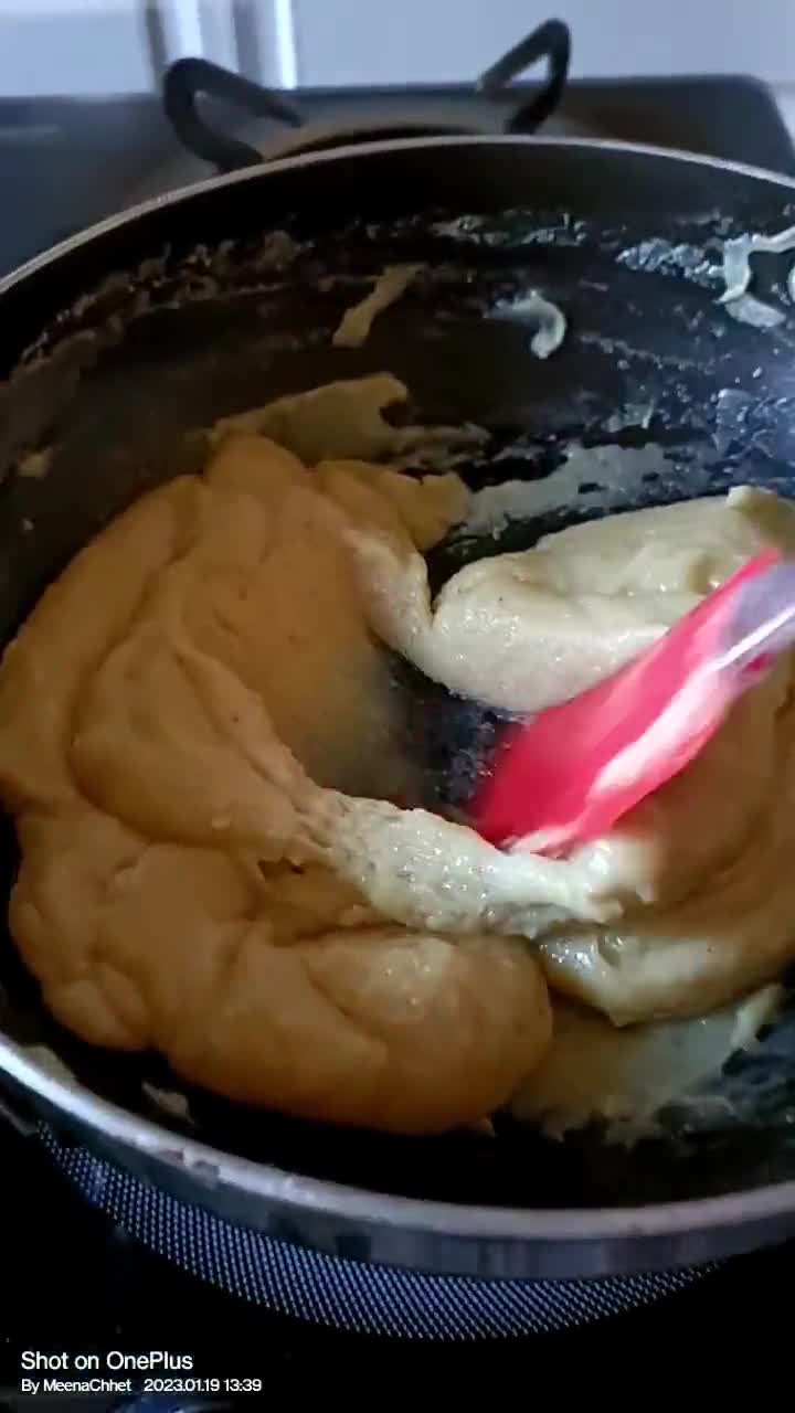 काजू कतली (Kaju Katli recipe in Hindi) रेसिपी चरण 3 फोटो
