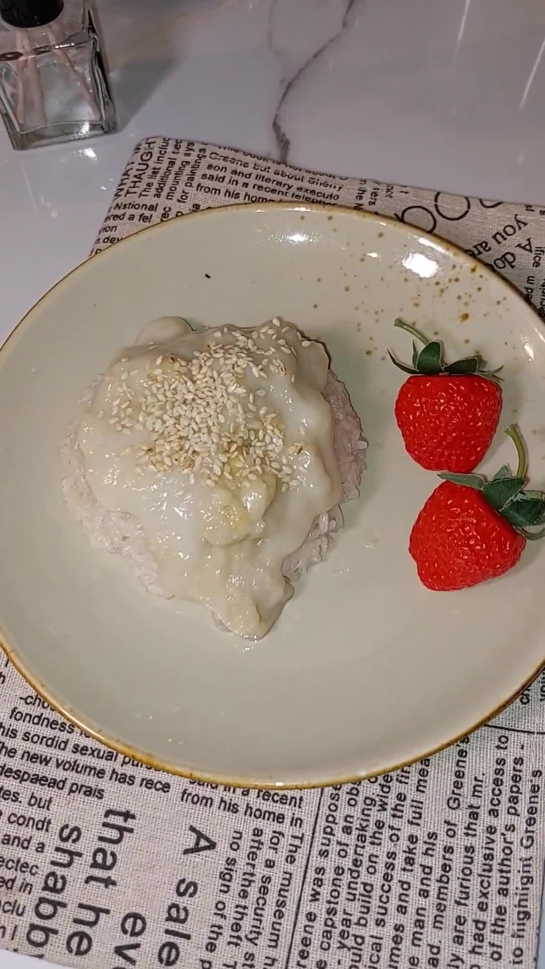 Foto langkah ke 6 dari resep Ketan Vla Durian / Ketan Duren.