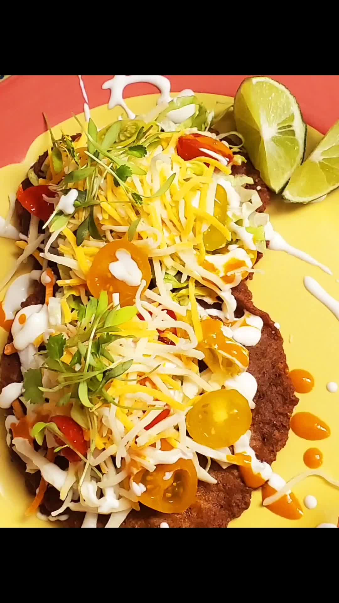 A picture of step 5 of It's a what? It's red corn masa and chicken together and made into a tortilla. It's A Chick-A-Tilla!.