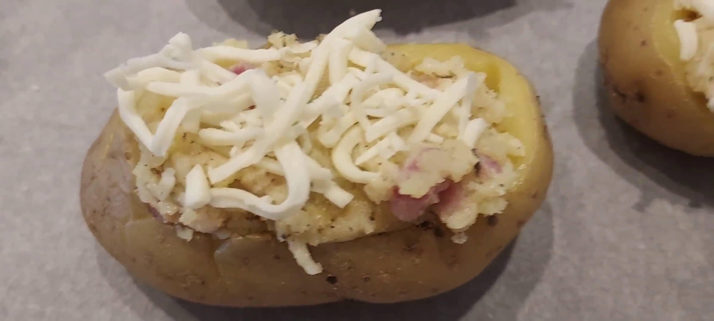 Une image de l'étape 5 de Pommes de terre farcies Mozarella et Lardons, Pdt Macaire.