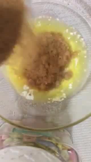 A picture of step 1 of Subway style white chocolate chip cookie.