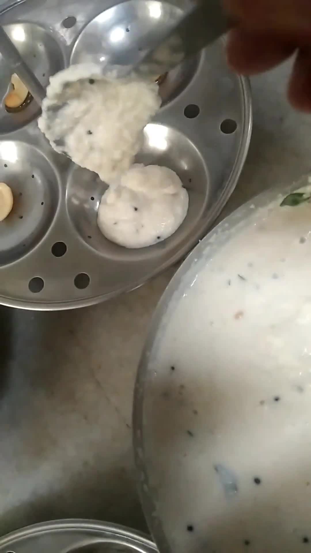 A picture of step 10 of Instant Rava Idly & Quick Sambhar.