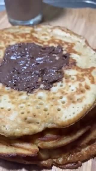 Foto del paso 7 de la receta: Hot cakes con vainilla hojuelas de almendra y Nutella