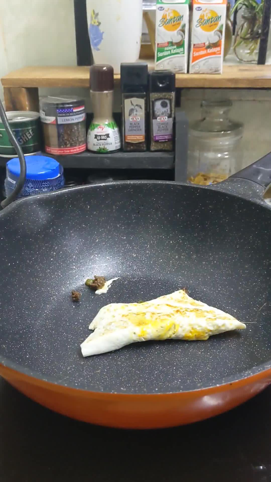 Gambar langkah 3 resipi Telur Khurasan.