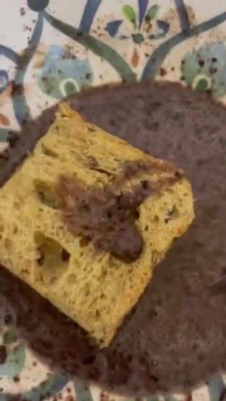 Gambar langkah 4 resipi Coklat toast.