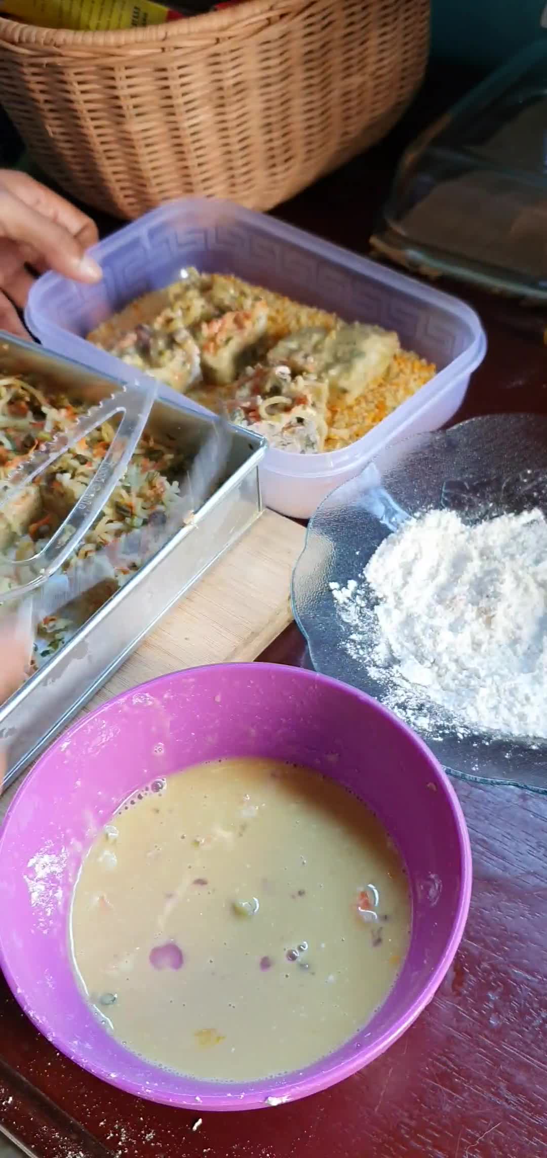 Foto langkah ke 5 dari resep Nugget Mie Sayuran.