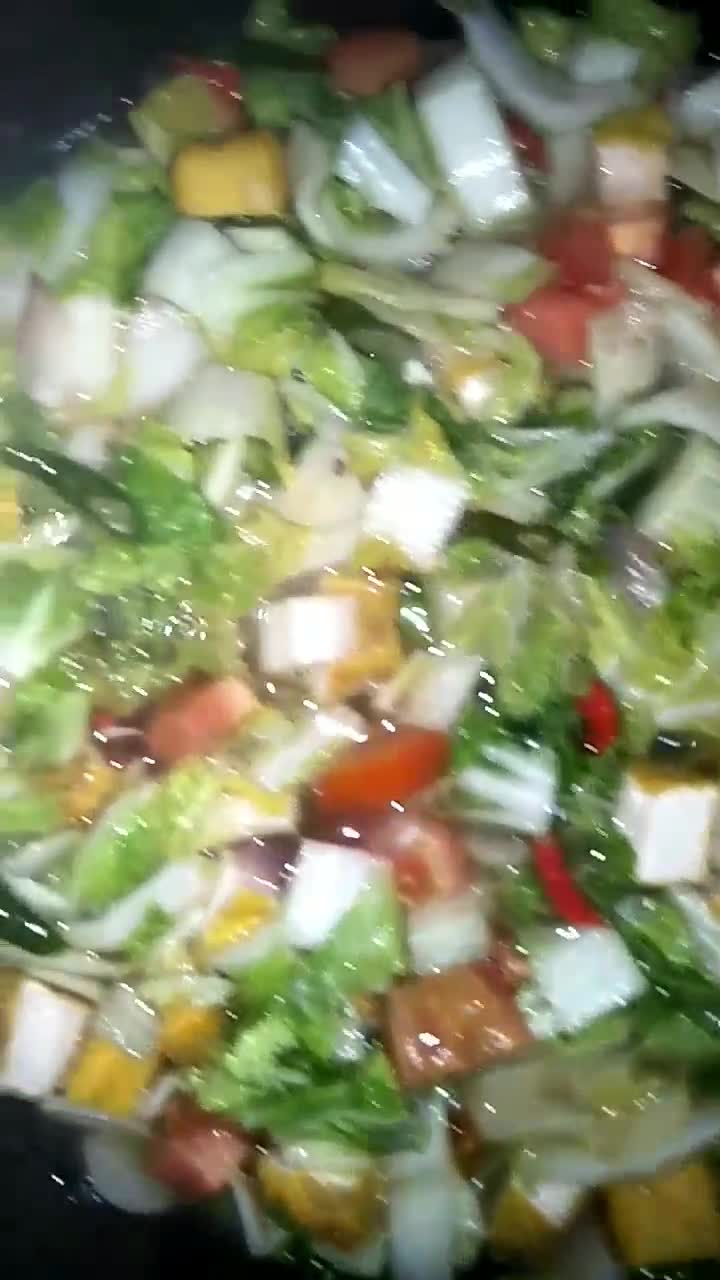 Foto langkah ke 9 dari resep Tumis Sawi Putih dan Tahu Bandung.