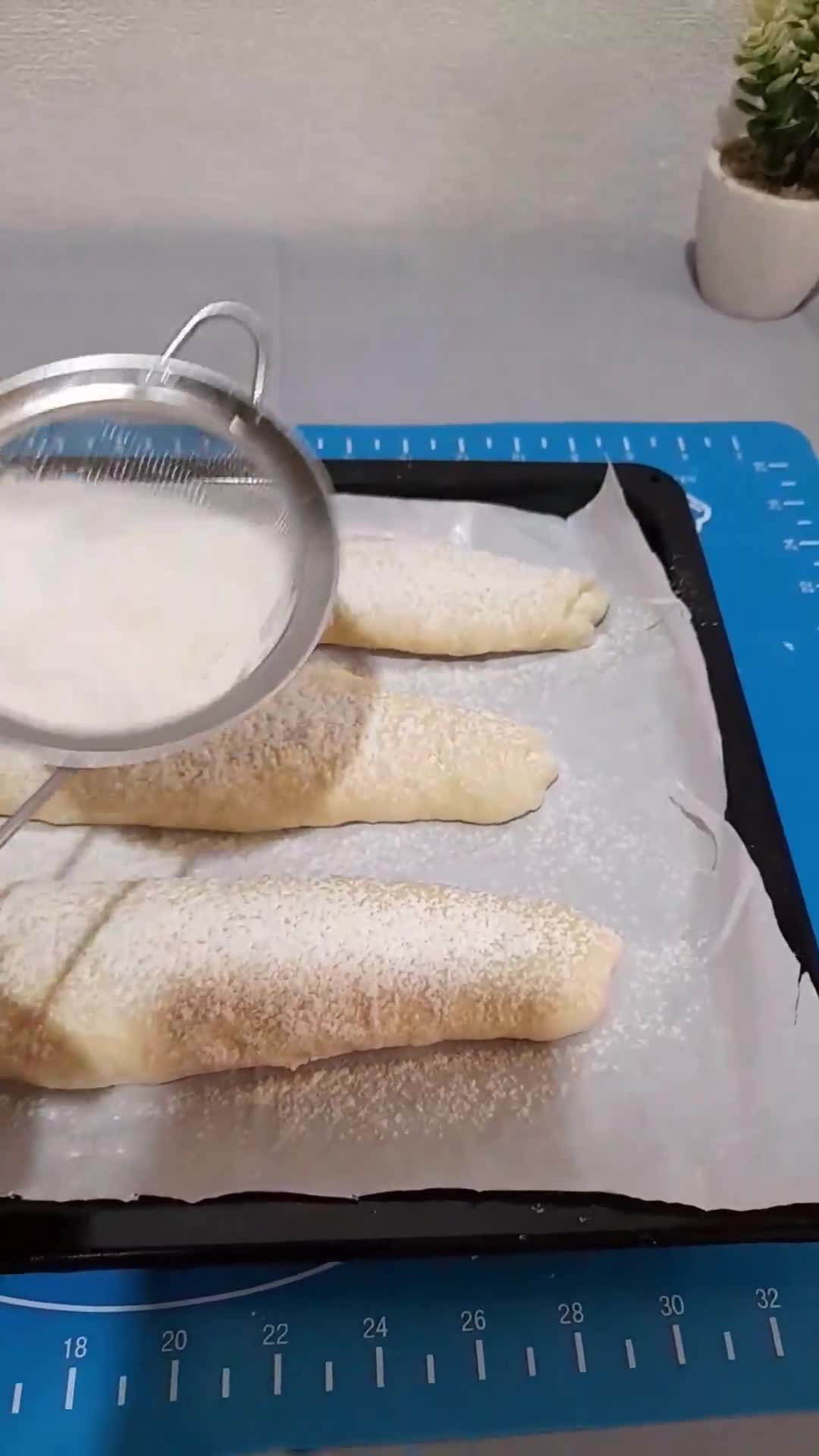 Foto langkah ke 6 dari resep 142. Cheese Bread - Roti Tanpa Telur.