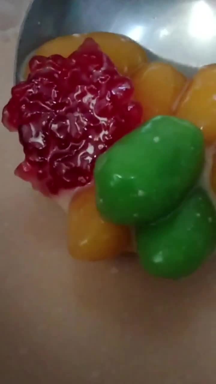 Gambar langkah 4 resipi Bubur butir nangka dan sagu.