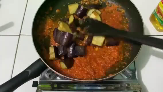 Foto langkah ke 7 dari resep 51. Terong Balado.