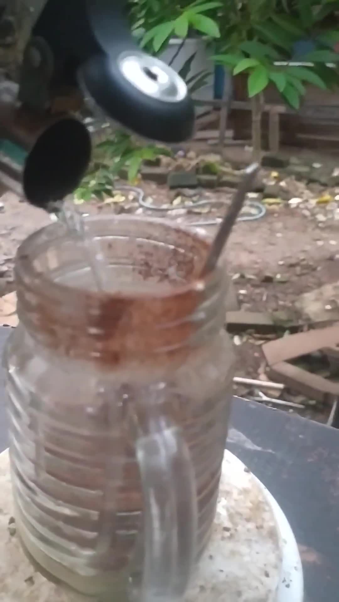 Foto langkah ke 4 dari resep Es Coklat Panjang Umur.