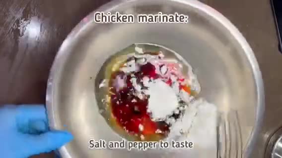 A picture of step 3 of Double lemon chicken with cheat’s preserved lemon.