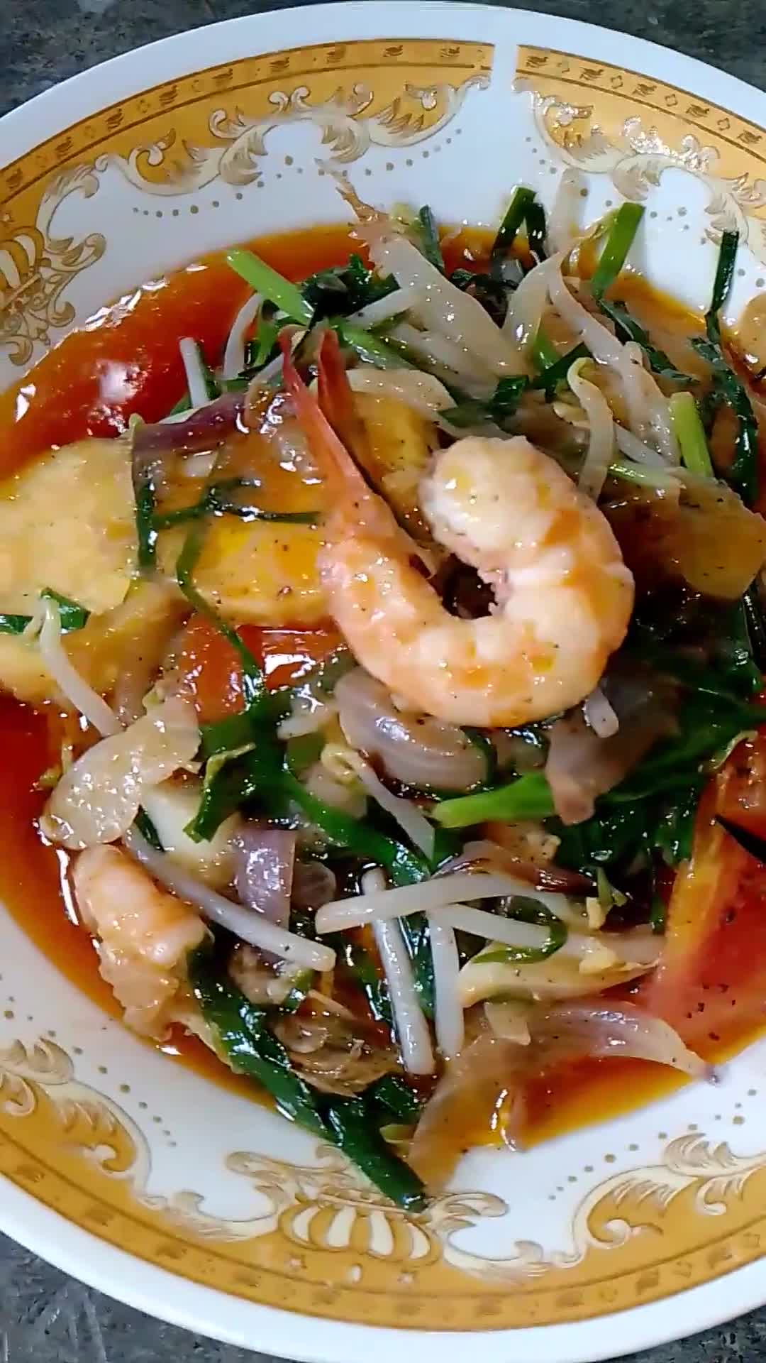 Foto langkah ke 3 dari resep Oseng Tofu Udang Kucai Tauge.