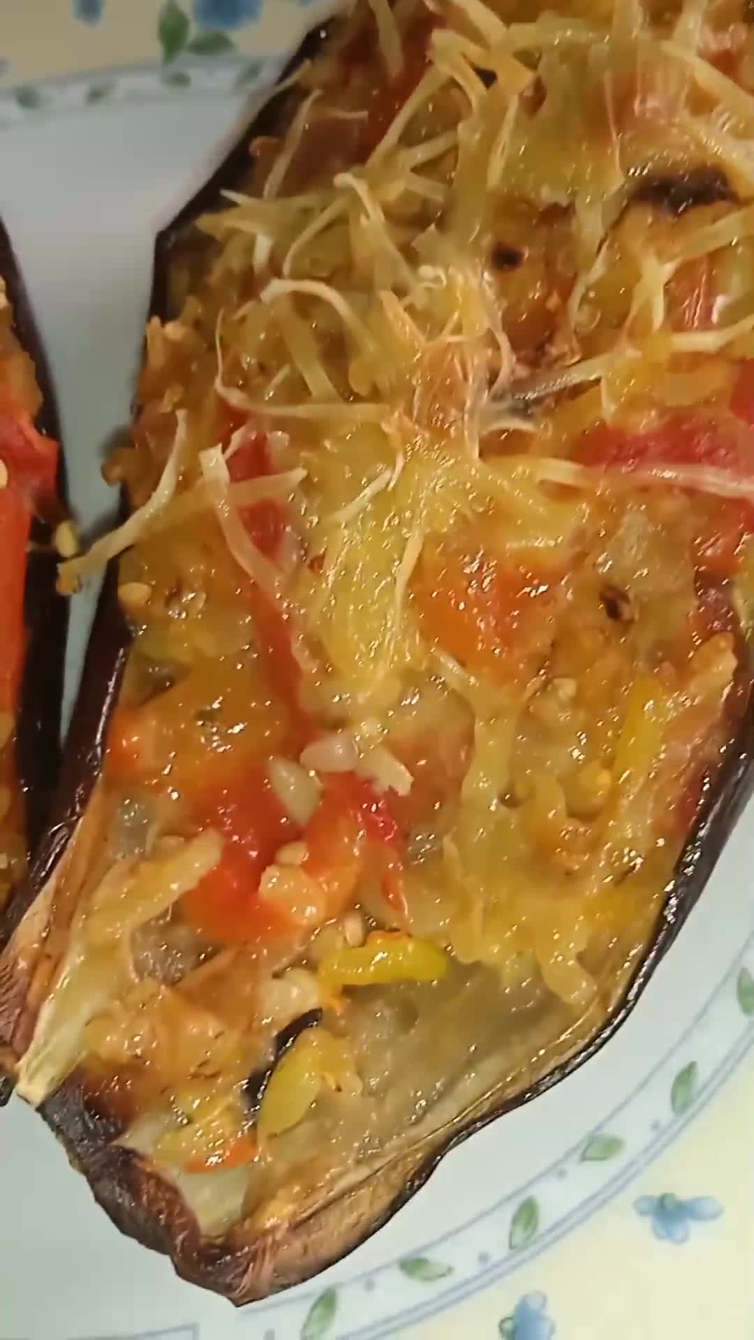Une image de l'étape 9 de Barquette d'aubergines et de poivrons rouges.