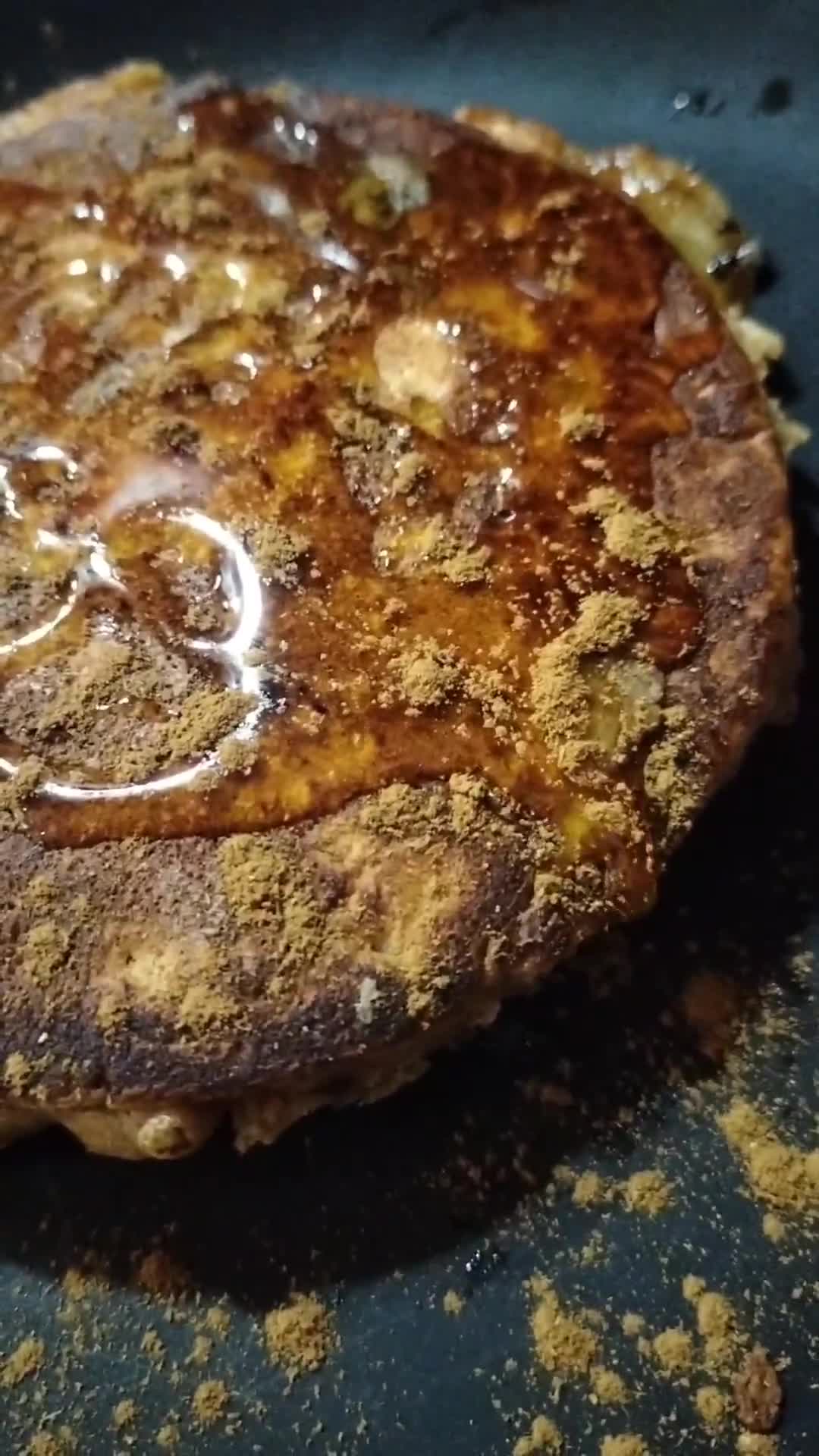 Foto del paso 4 de la receta: Tortitas imperfectas de plátano, avena y nueces