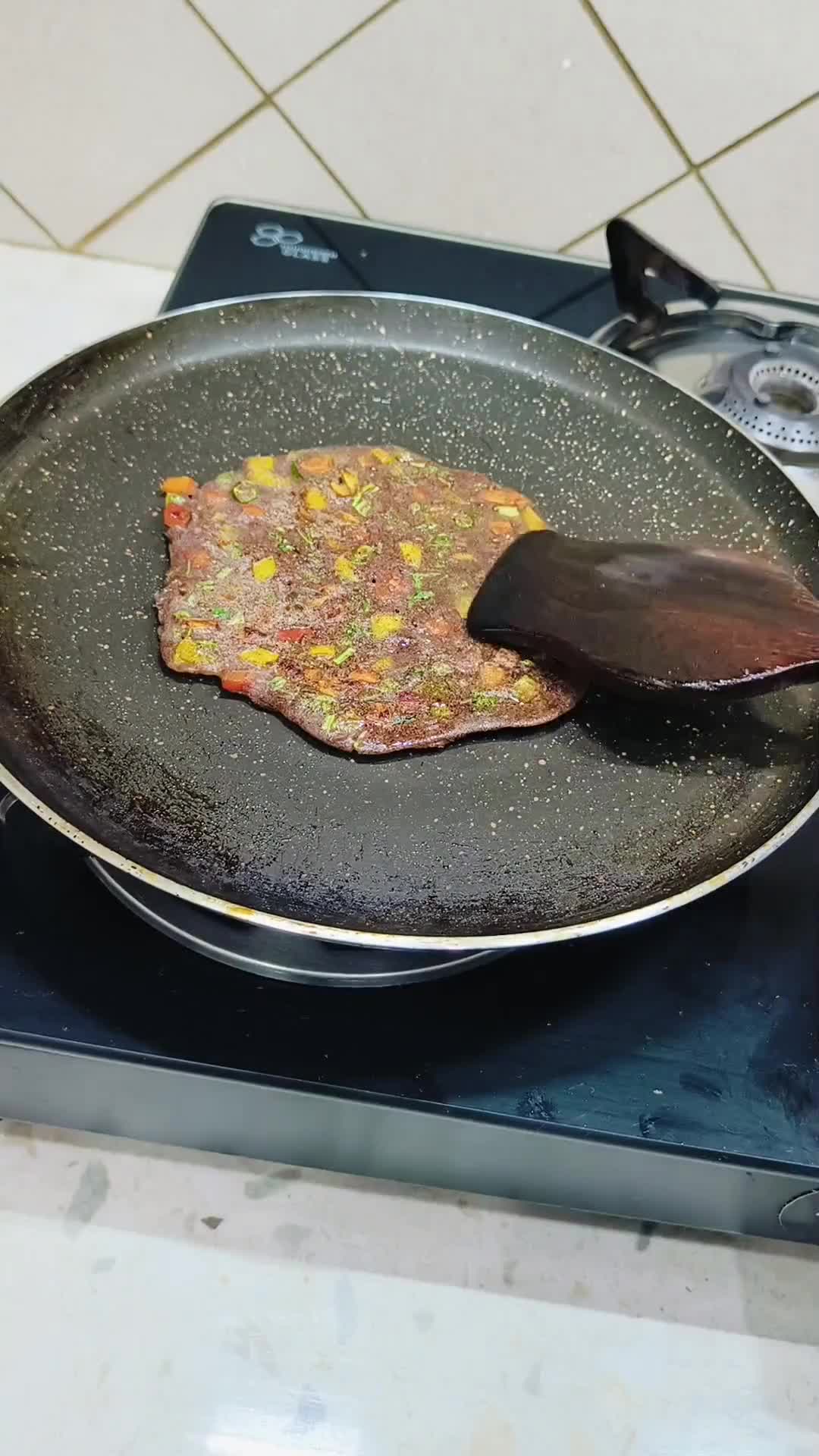 रागी उत्तपम (raagi uttpam recipe in Hindi) रेसिपी चरण 3 फोटो