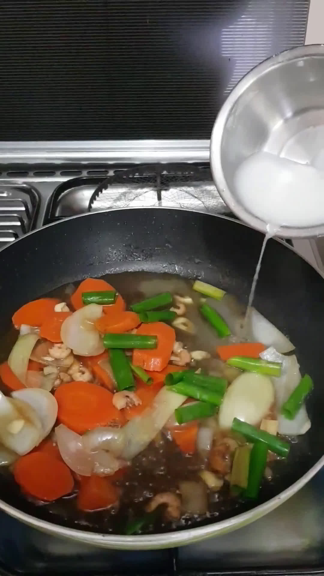 Foto langkah ke 3 dari resep Tofu Udang& Wortel Saos Tiram🦐.