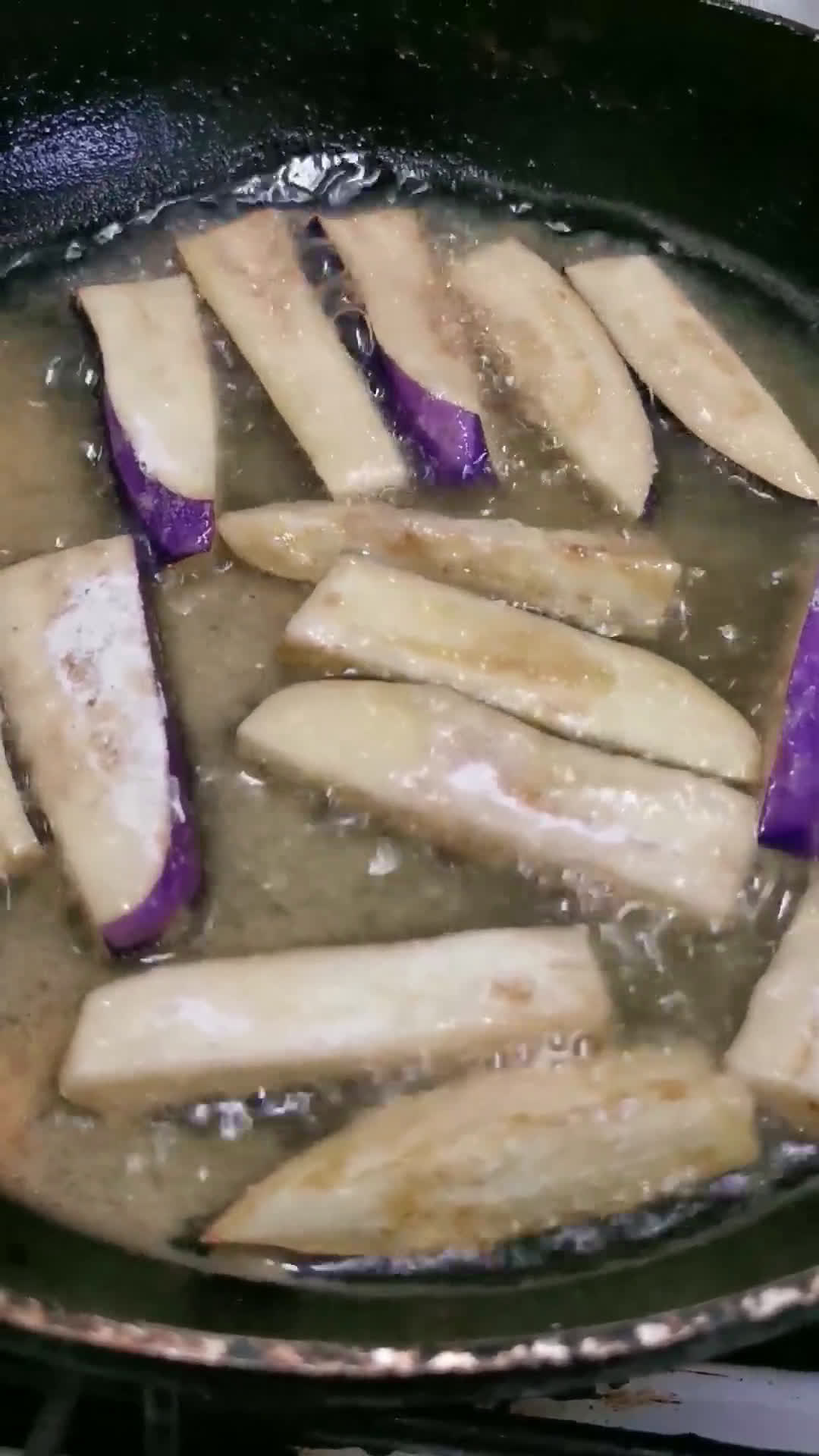 Gambar langkah 2 resipi Crunchy Eggplant 🍆.