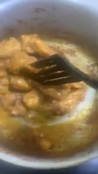 A picture of step 9 of Butter Chicken.
