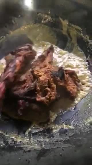 Gambar langkah 4 resipi Kurma Kambing Bakar.